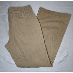 Tommy Hilfiger Pants‎ Womens Size 8 Khaki Stretch Corduroy Y2K Boot Cut Flare